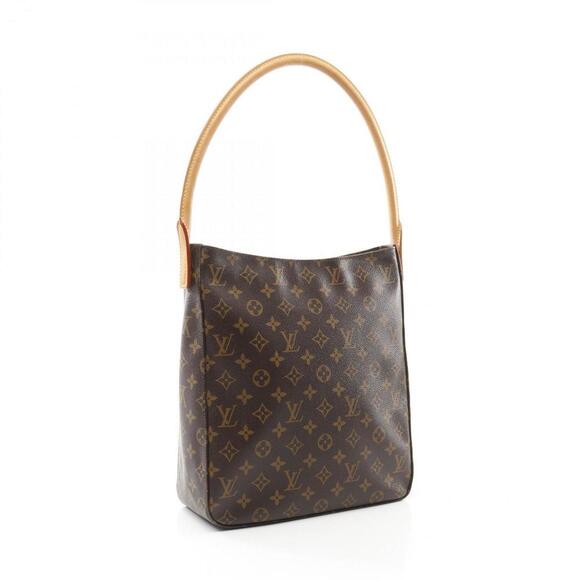 LOUIS VUITTON Authentic Brown Monogram Leather Looping GM Shoulder Bag - Picture 2 of 12